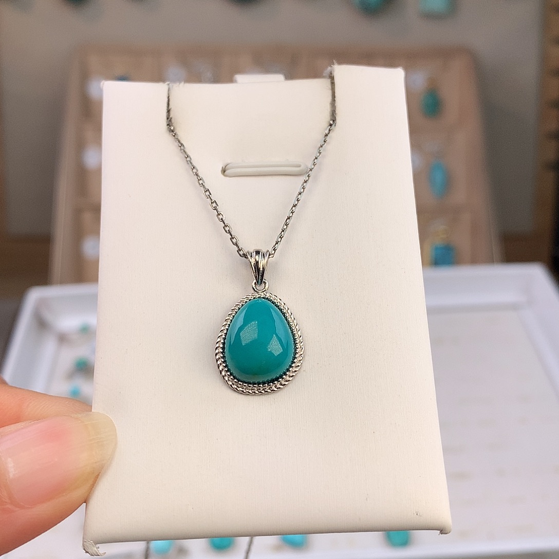 绿松石未镶嵌吊坠(不含链)