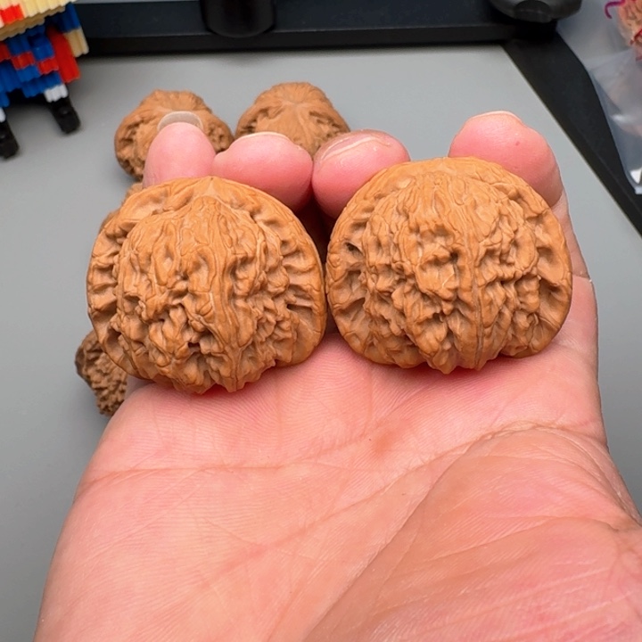 文玩核桃把件白狮子41