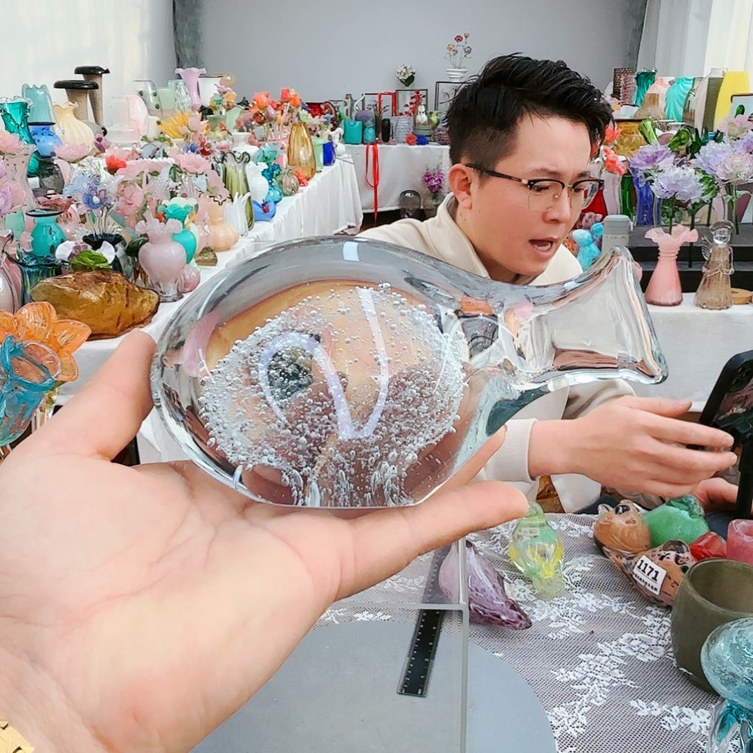 福利不退不换琉璃花瓶艺术品