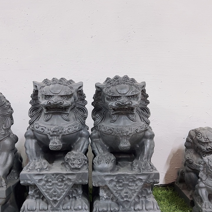 有机玻璃青石精品狮子高30