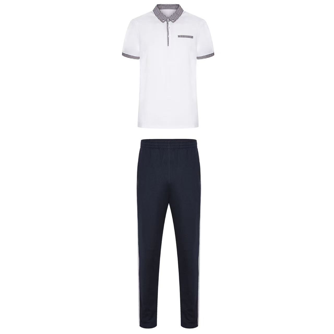 石家庄二中男款夏季校服套装