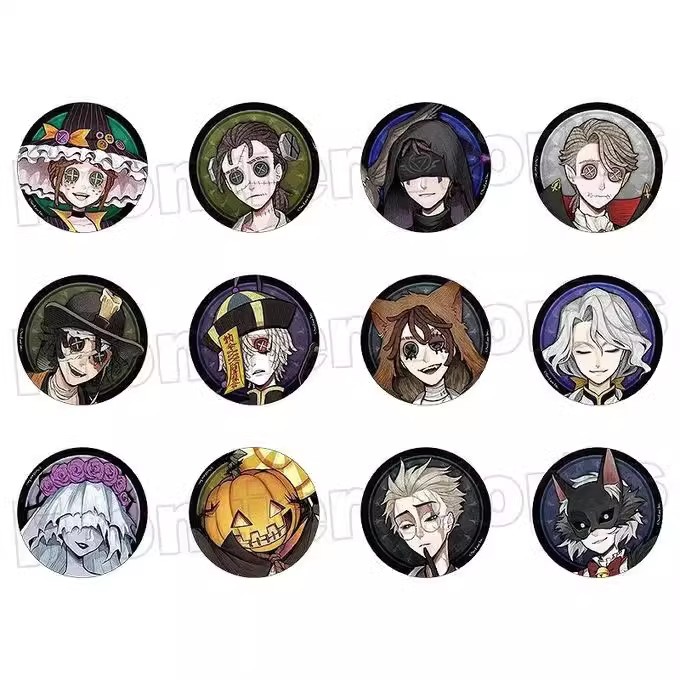 【第五人格前夜祭】正版日谷 默认初伤 万圣节正比吧唧Q版吧唧卡片