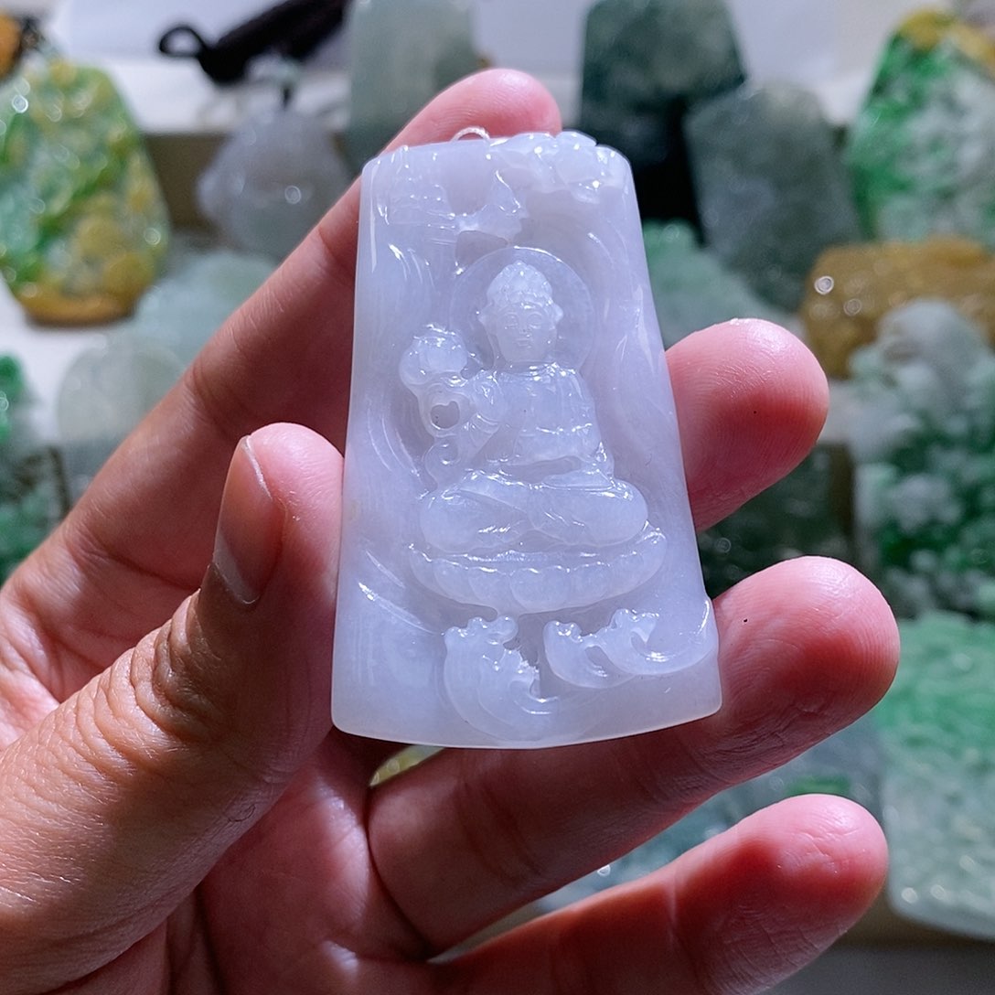 【闪购商品】翡翠颈饰未镶嵌观音