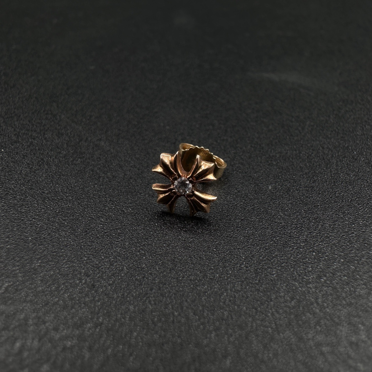 （jp）111 Chrome Hearts 克罗心 22K 白钻 十字花耳钉 均码