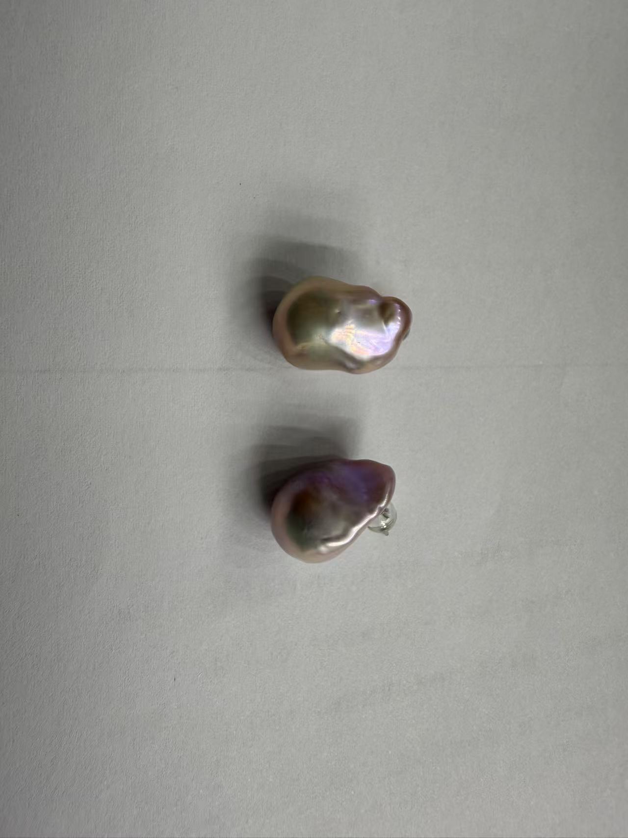 【暹罗珠宝】天然特选 巴洛克耳饰