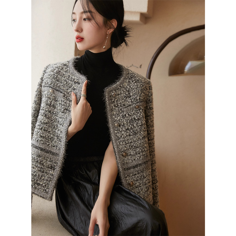 短款小香风外套女2025秋冬新款轻奢设计感时尚外套9783111