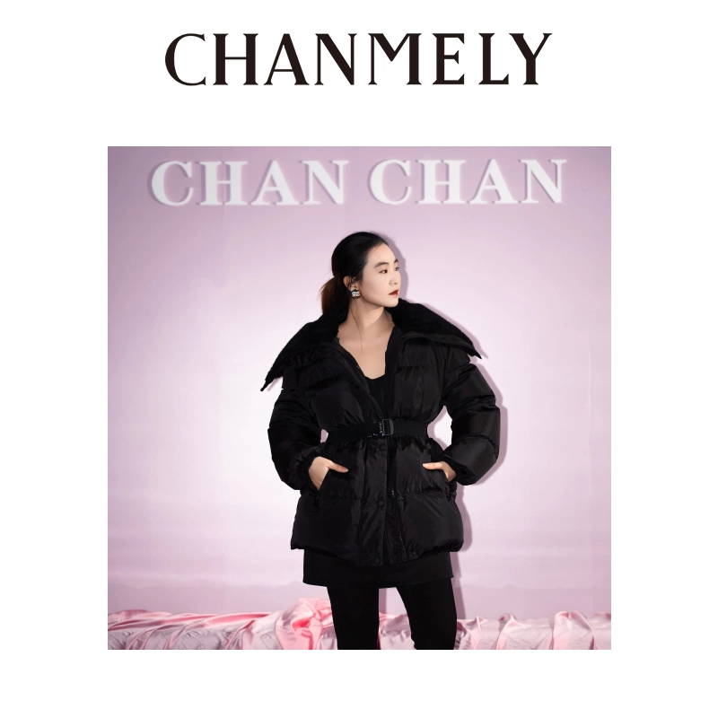 【CHANMITY】24/FW高端大翻领收腰显瘦保暖时髦外套0241521