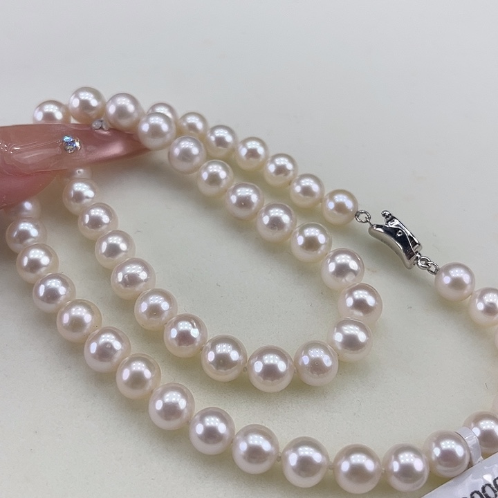 淡水珍珠银S925镶嵌颈饰8➕极光炫彩高品