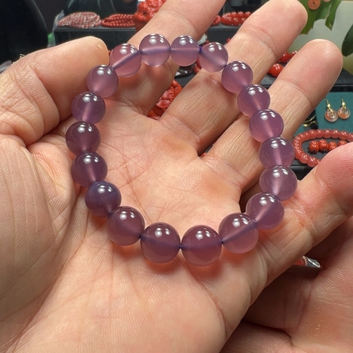 玛瑙/玉髓天然原矿单圈10未镶嵌