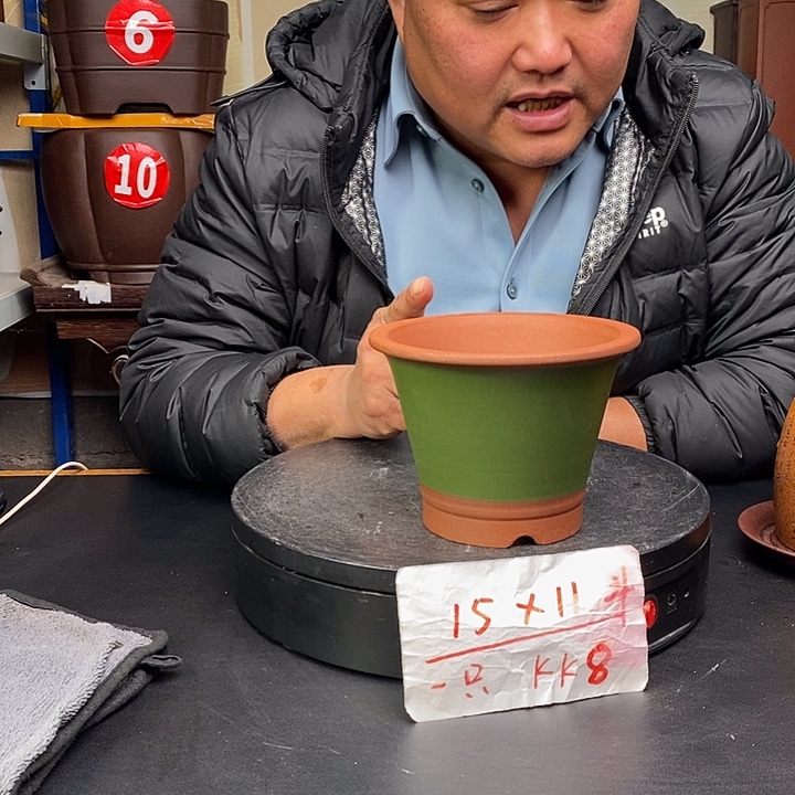 紫砂花盆货号一只KK8