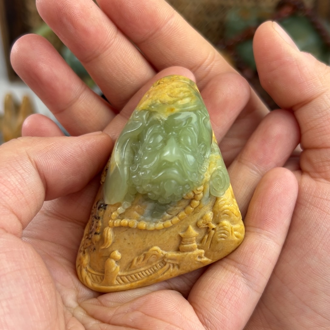 岫岩河磨玉（透闪石质玉）把件未镶嵌ـ****ﮩ