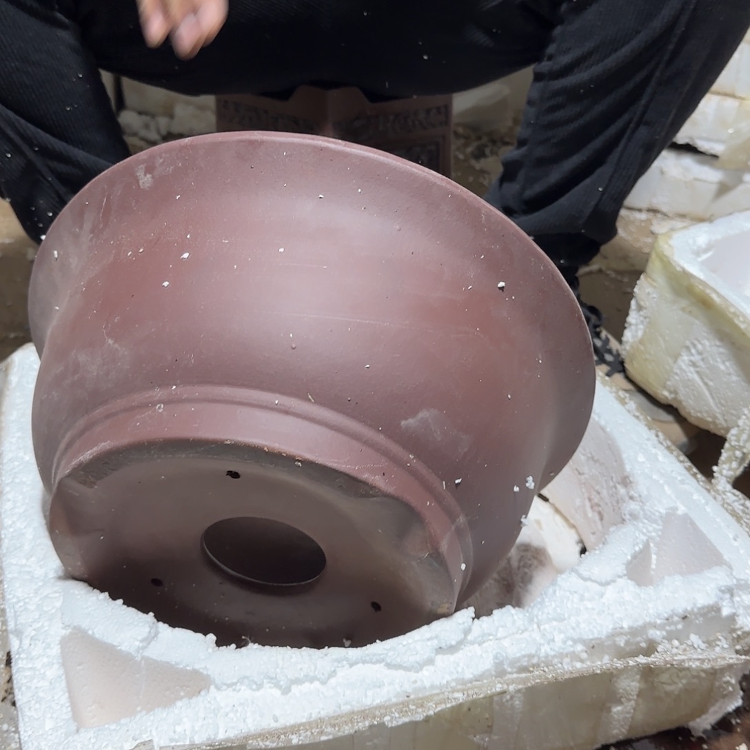 紫砂花盆瑕疵是我