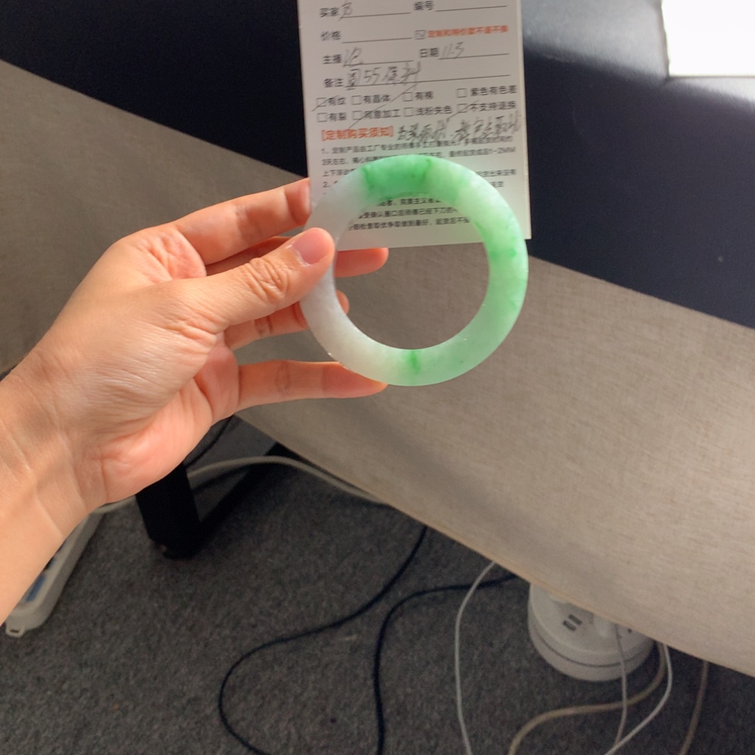 方***方定制翡翠未镶嵌翡翠手镯