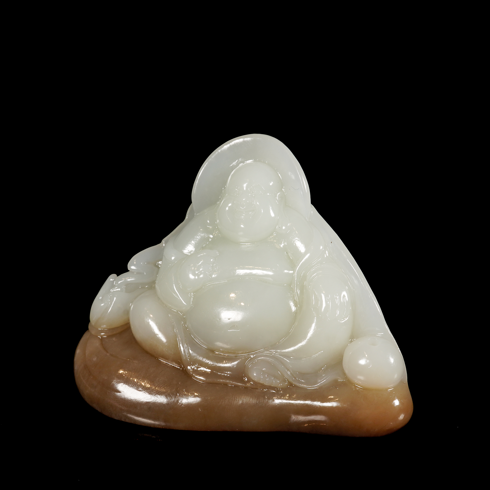 LOT.006和田玉雕弥勒佛/X2996