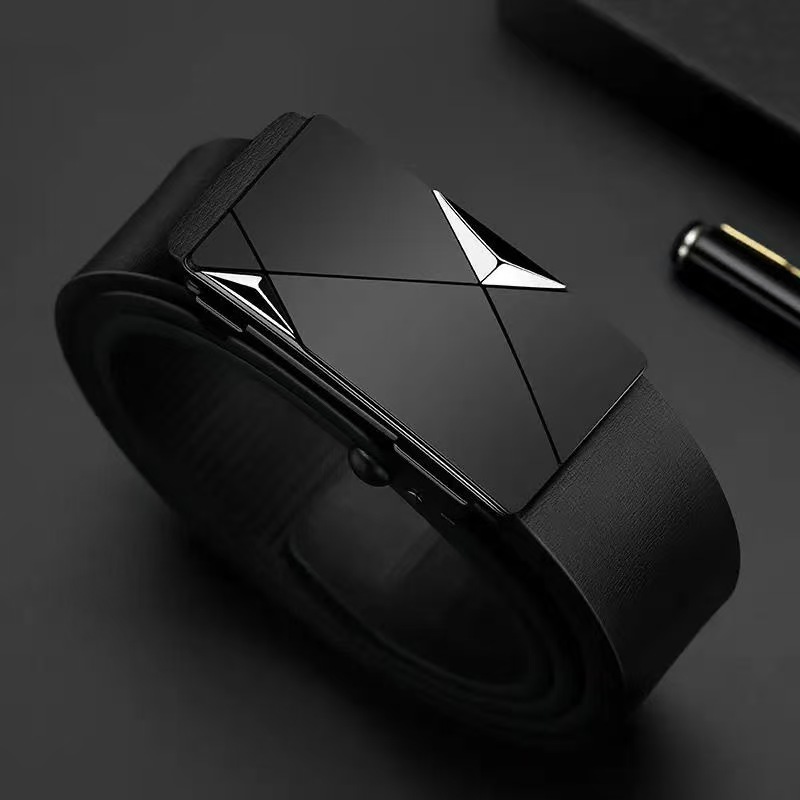 男成人自动扣款商务腰带