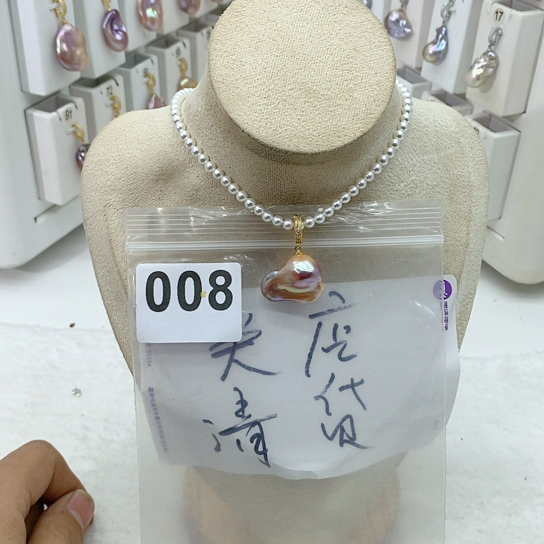 淡水珍珠颈饰合金