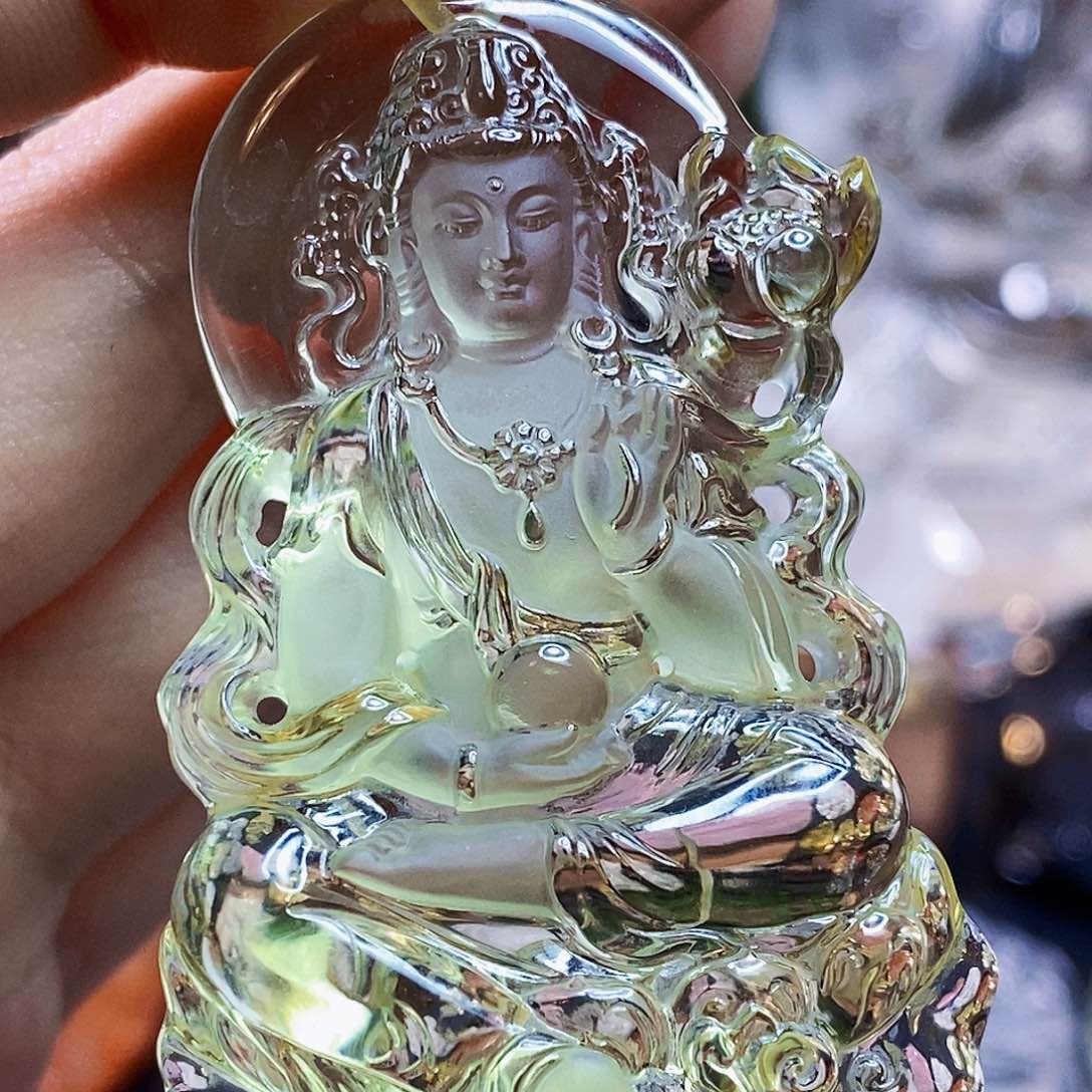 水晶颈饰未镶嵌P****言吊坠