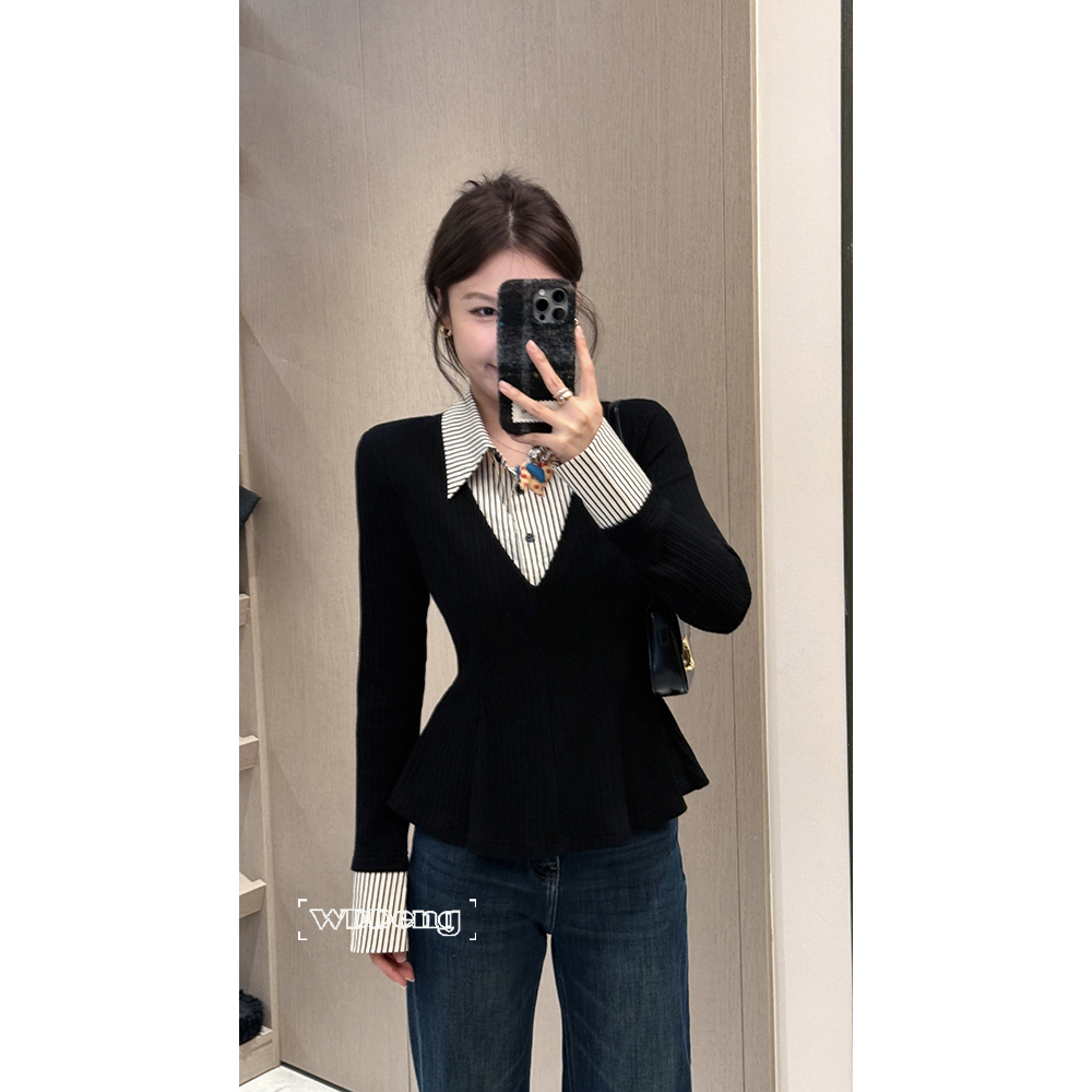 王等等【智性女主】2025秋冬原创100棉亲肤保暖针织上衣U225D20105