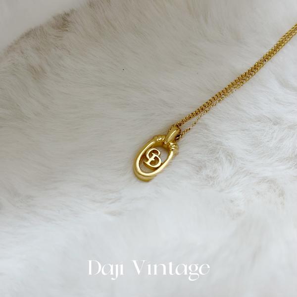 大吉中古/Dior迪奥椭圆CD项链