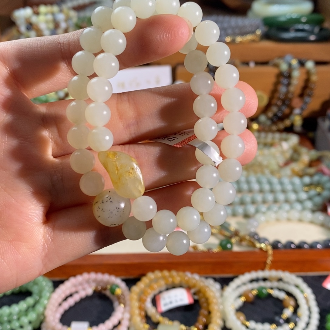 和田玉未镶嵌手链