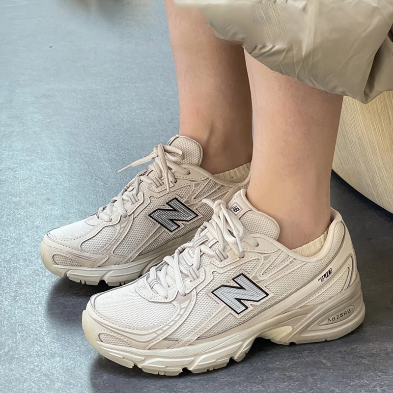 New Balance NB 740 米色 低帮复古运动跑步鞋 U740LN1