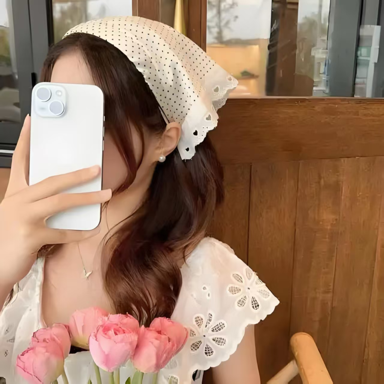 【2号链接】复古时尚老钱双面小花方巾丝巾设计时尚百搭大方巾