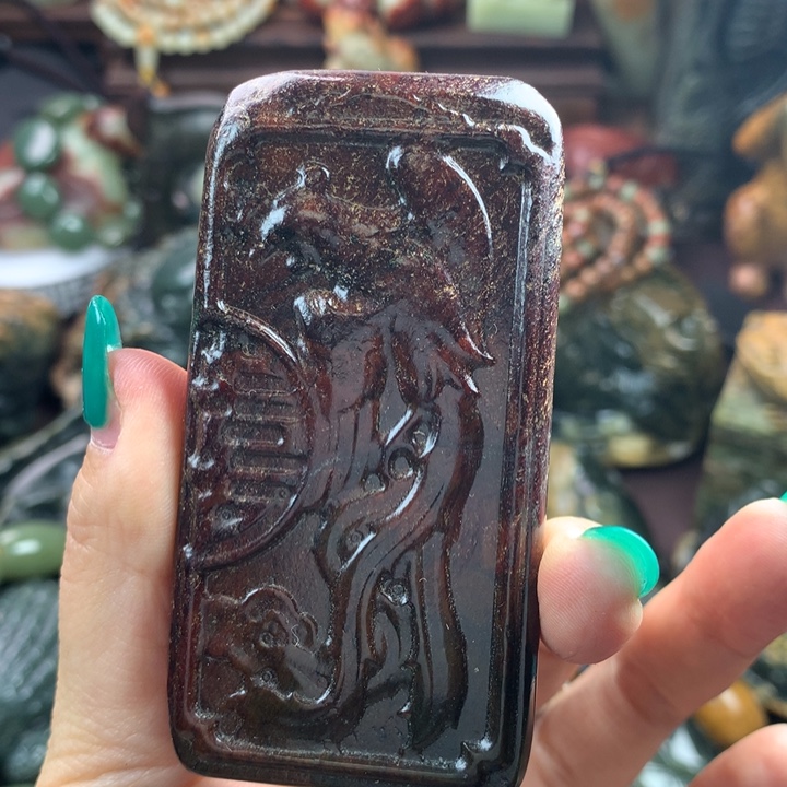 岫岩河磨玉（透闪石质玉）手把未镶嵌