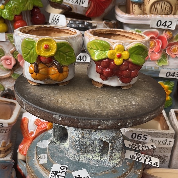 粗陶材质多肉花盆