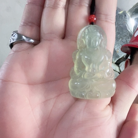 蛇纹石玉未镶嵌吊坠(不含链)