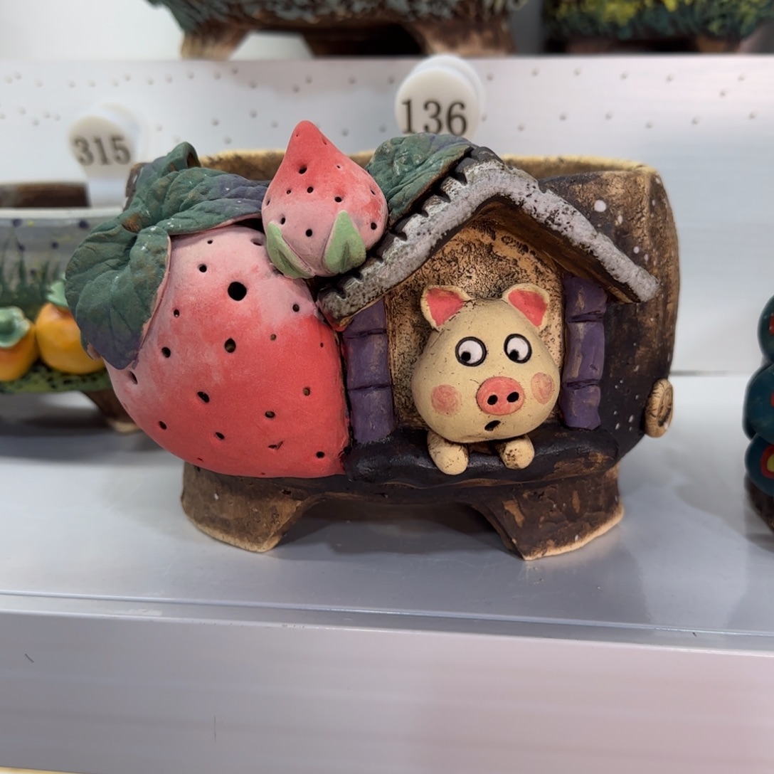 ****陌本默花器麦饭石花盆