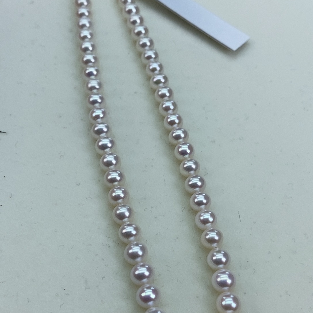 淡水珍珠5.5-6.5极光炫彩白透粉近正圆银S925镶嵌