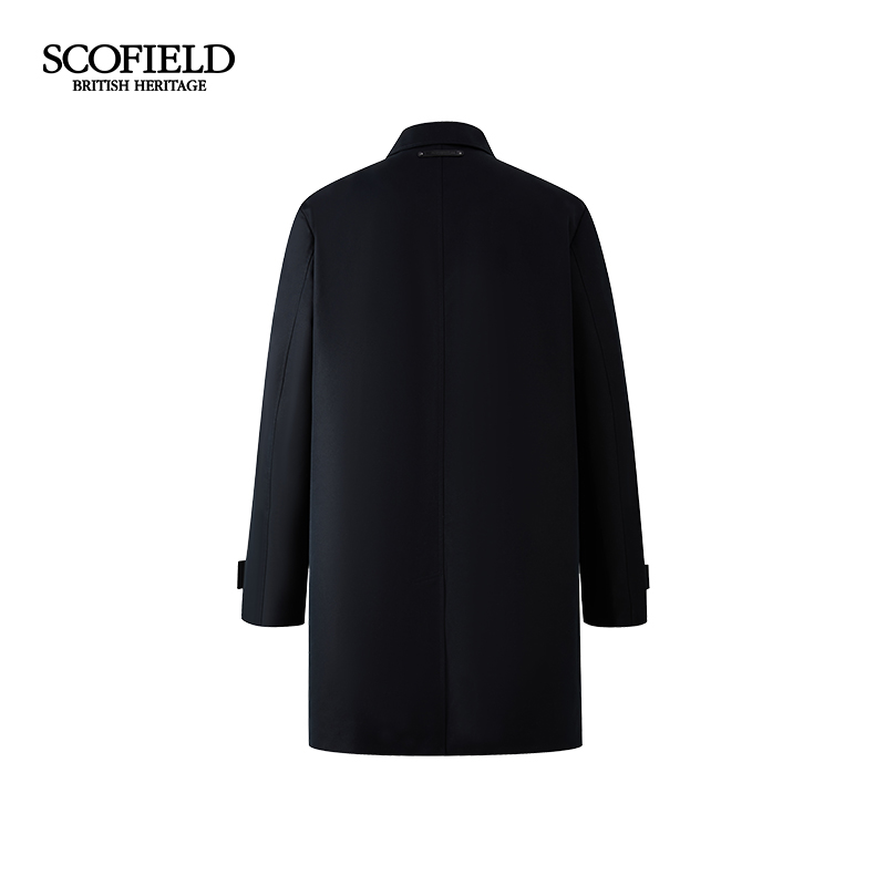 SCOFIELD男装25年秋季新款英伦风商务休闲纯色潮流风衣通勤外套