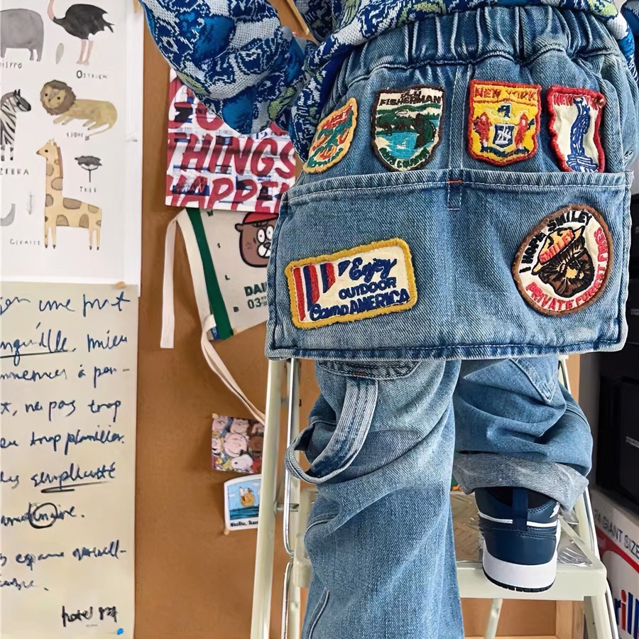 2030【屁帘章仔】休闲洋气儿童牛仔裤