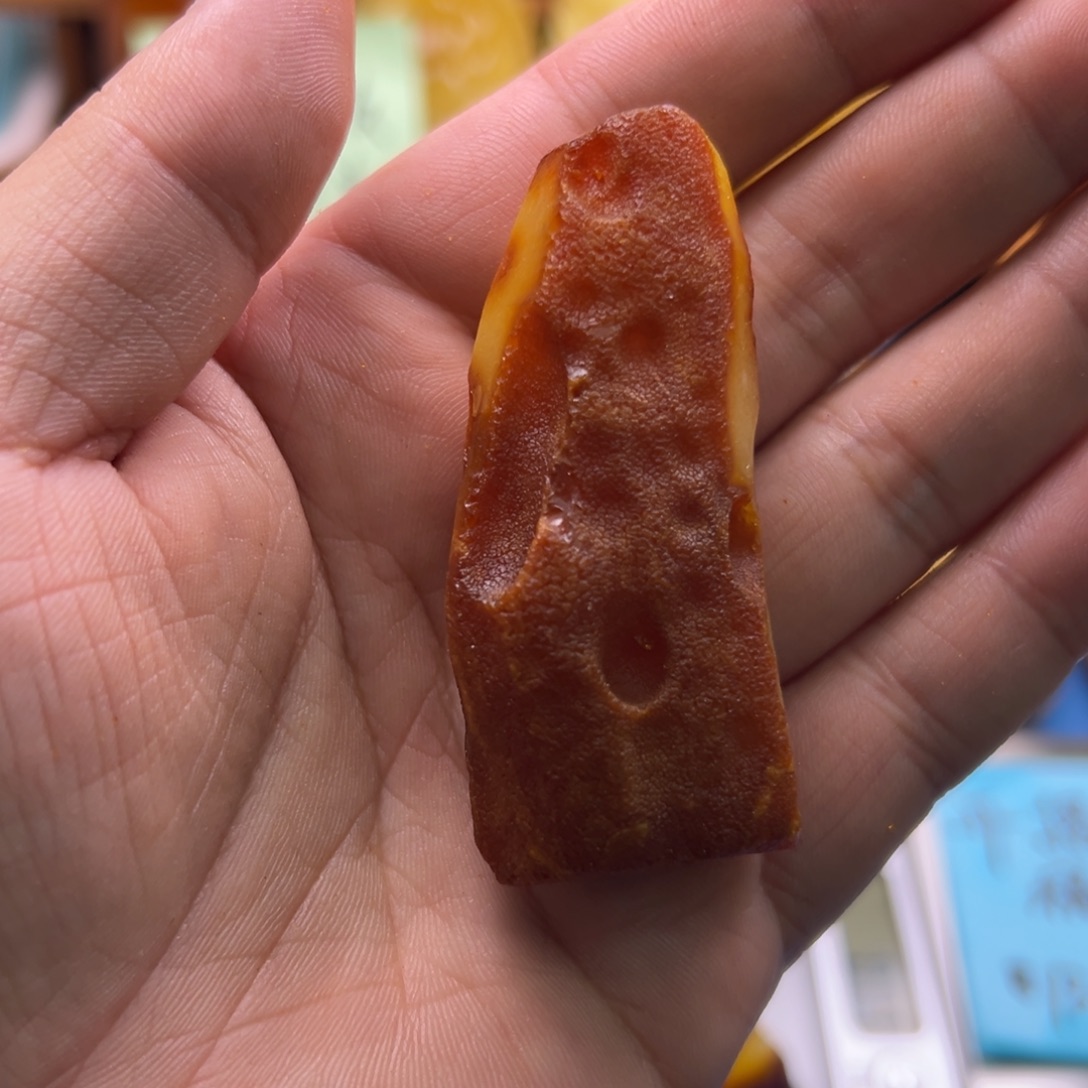泷***鱼定制琥珀未镶嵌琥珀蜜蜡