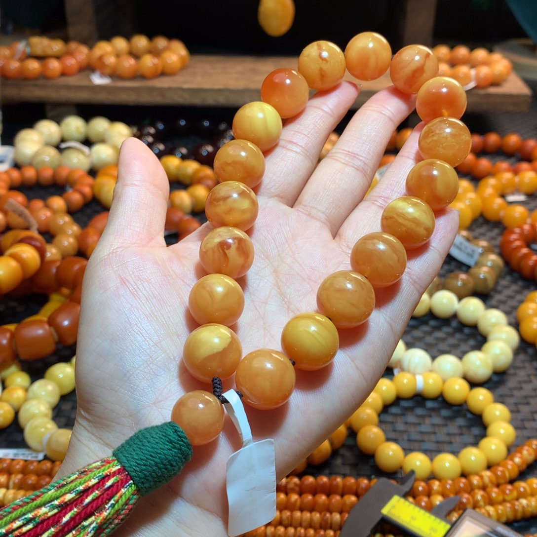 蜜蜡未镶嵌手串蜜蜡手串