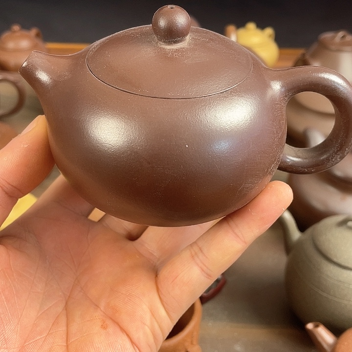 紫砂茶壶处理一把