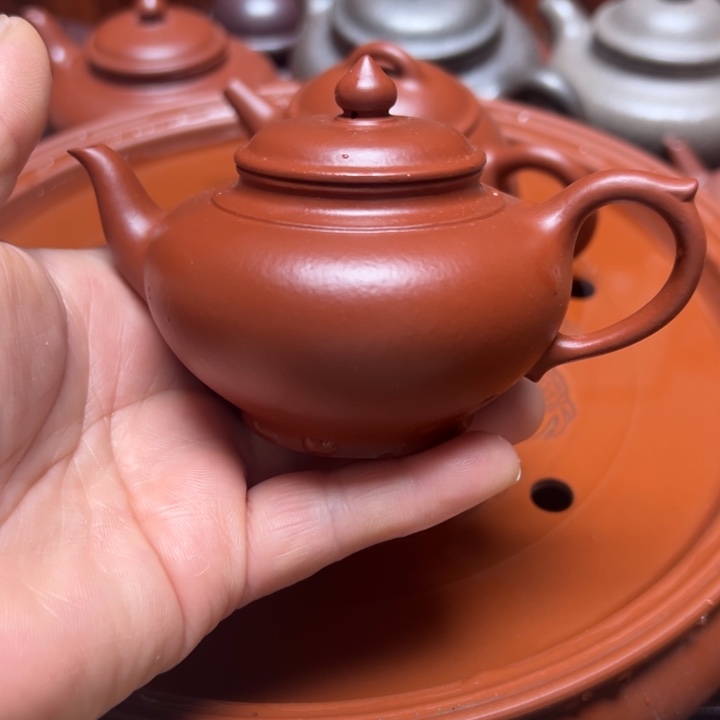 紫砂茶壶宜兴原矿赵庄朱泥