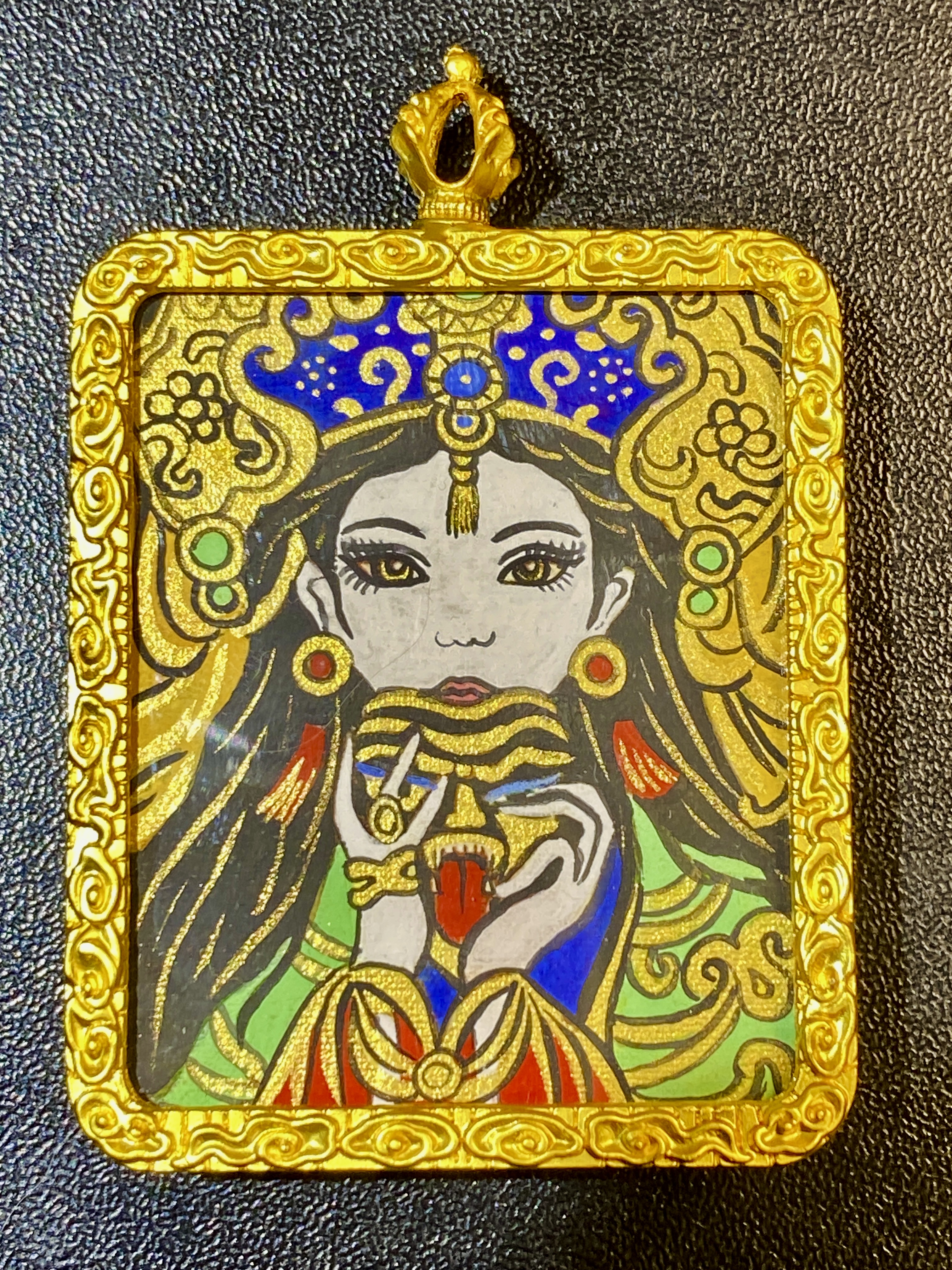 合金吊坠 吊坠纯手绘唐卡/扎基拉姆，生肖系列