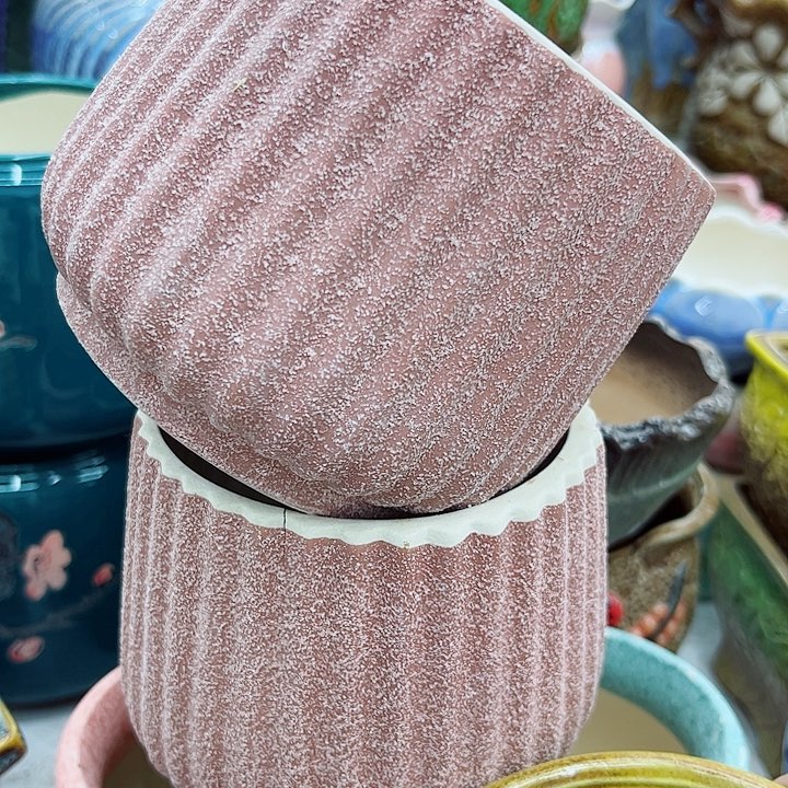 多肉绿植陶瓷花盆9.9包邮，有孔