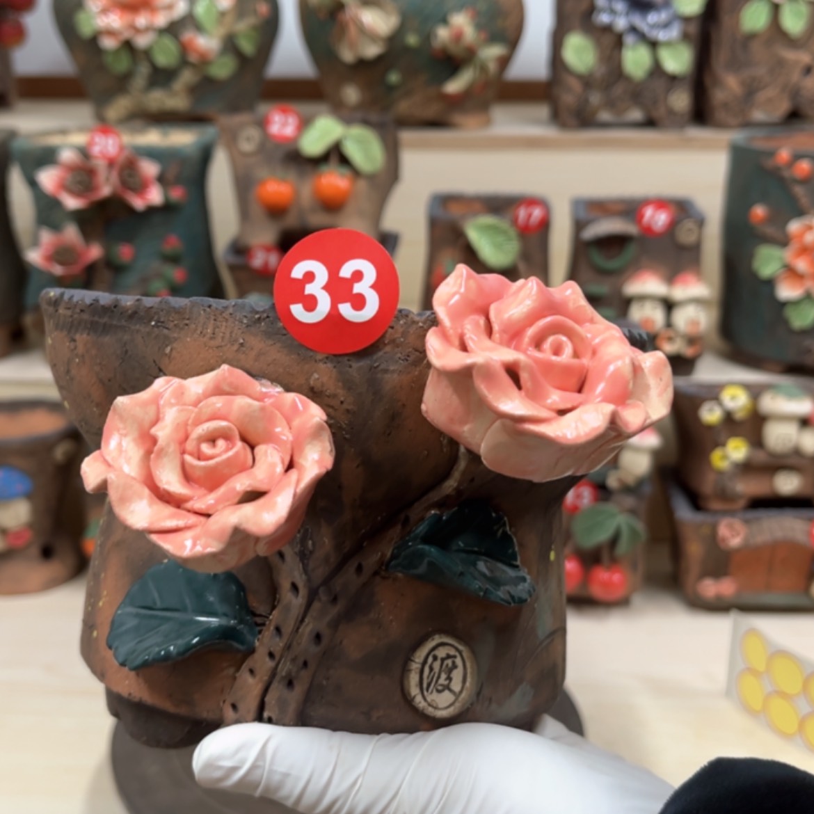 【闪购商品】紫砂花盆33号口径14.5外高12.5