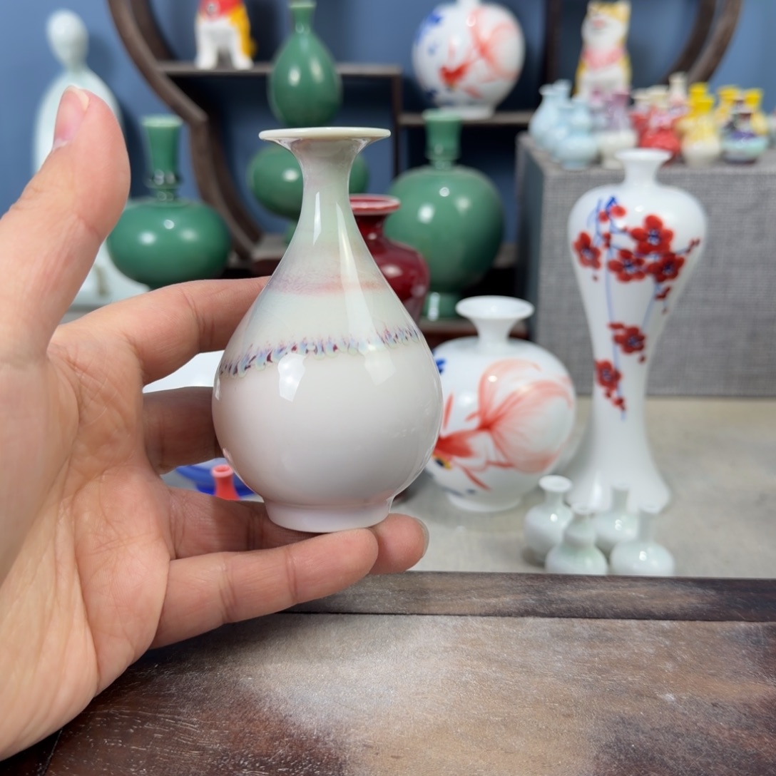 陶瓷手工小花器摆件