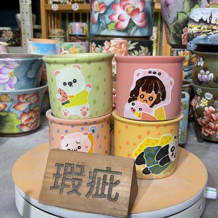 红陶景德镇艺术手绘作品