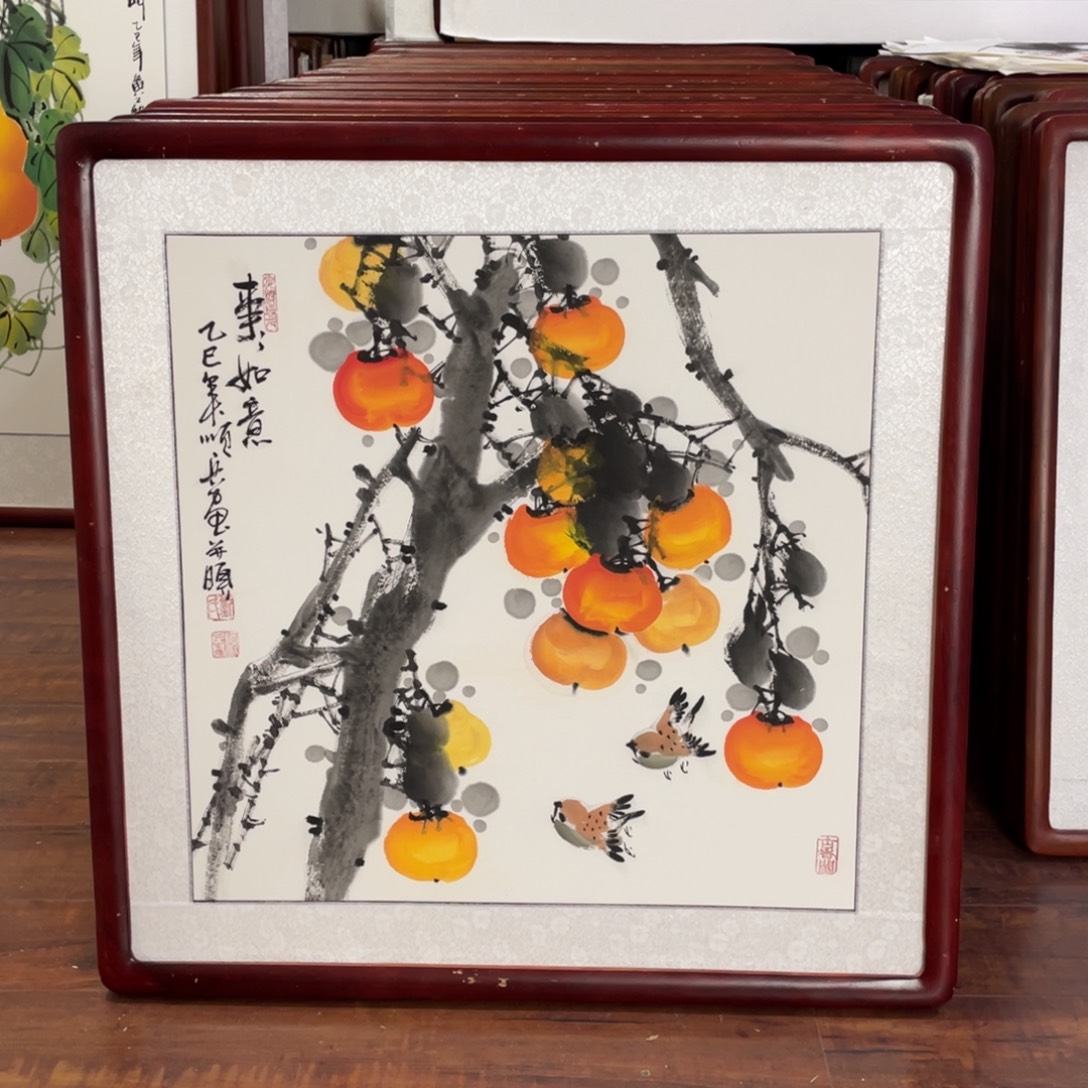 国画带框尺寸63*63厘米
