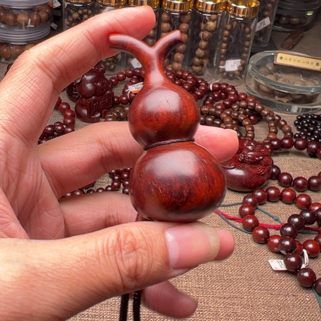 把件檀香紫檀（小叶紫檀）3.5/7一体葫芦