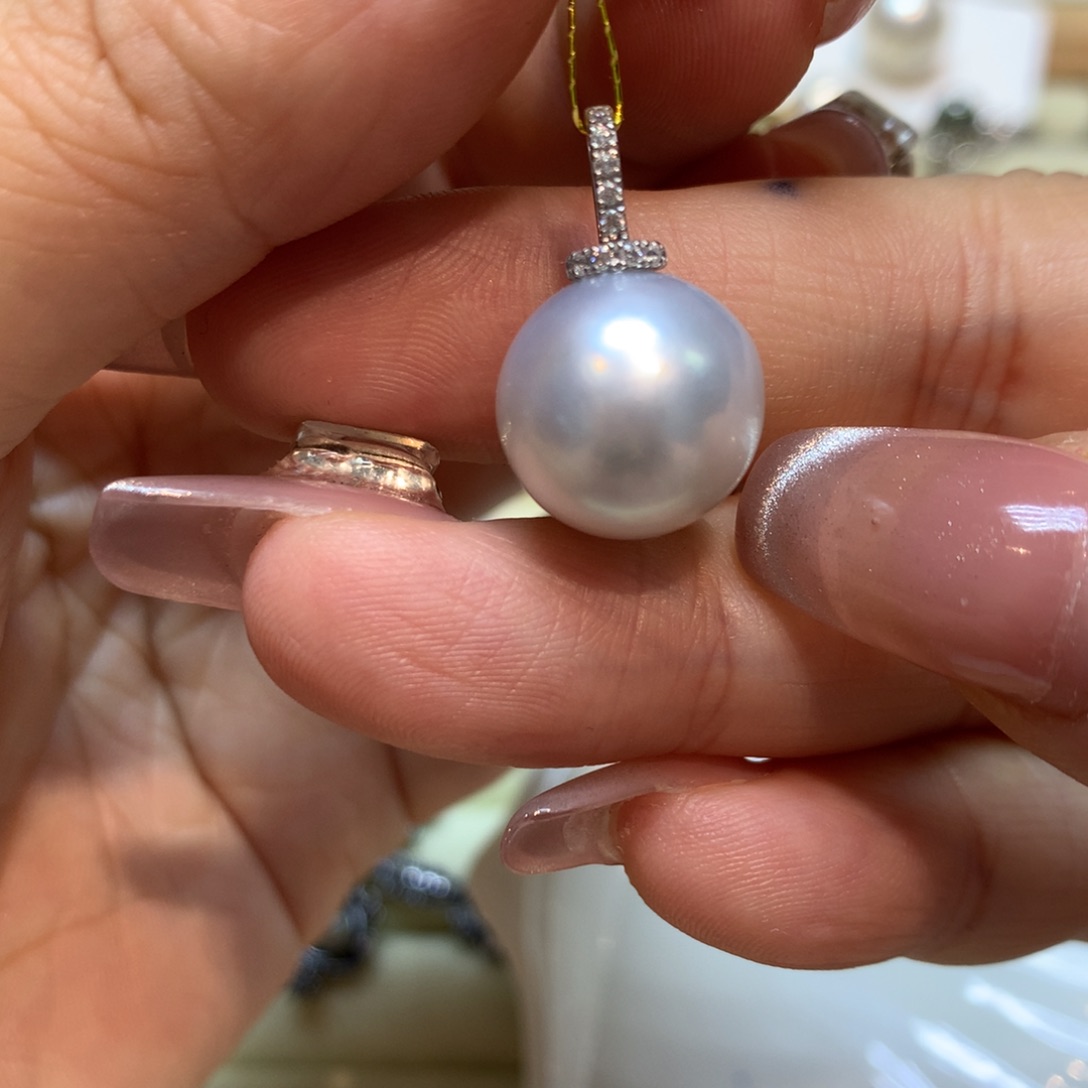 海水珍珠颈饰14K金镶嵌