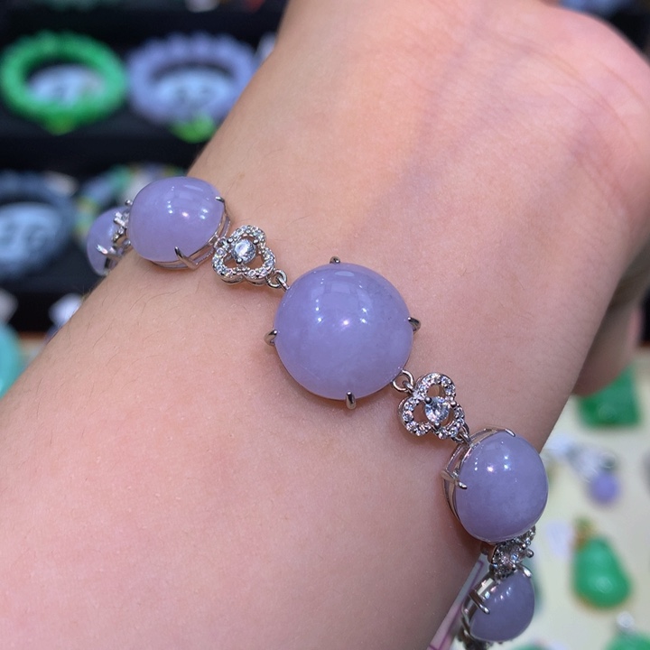 翡翠银S925镶嵌颈饰翡翠