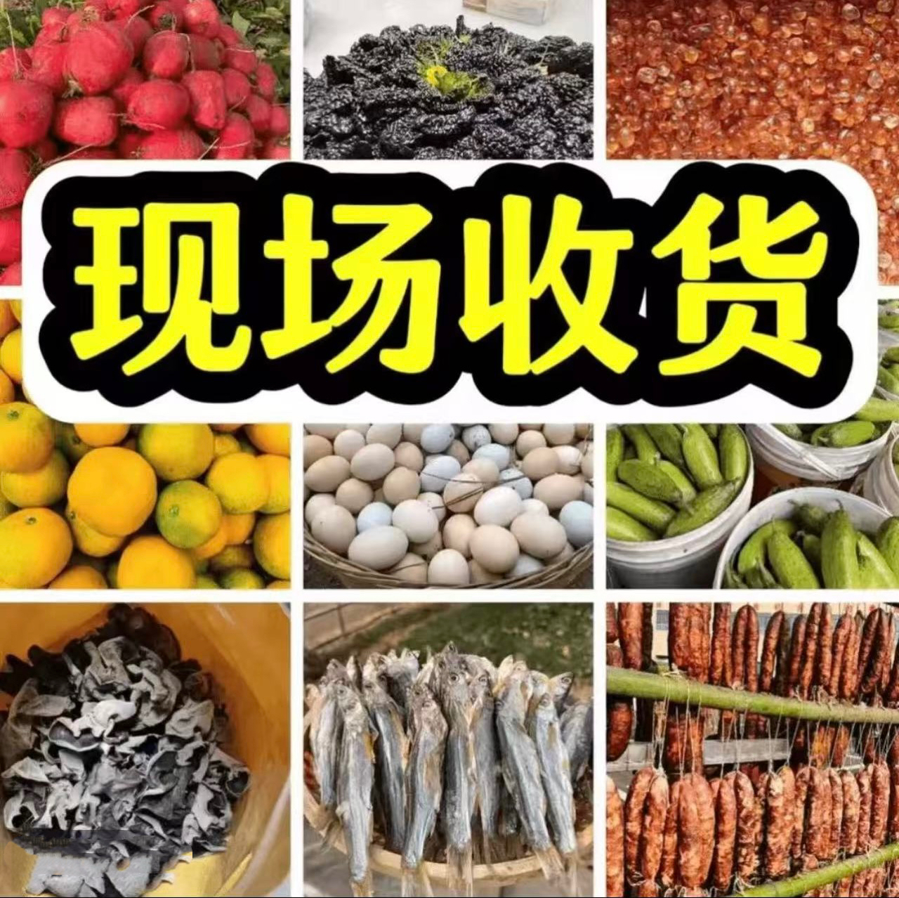 现场收货  农家土货  老乡干货