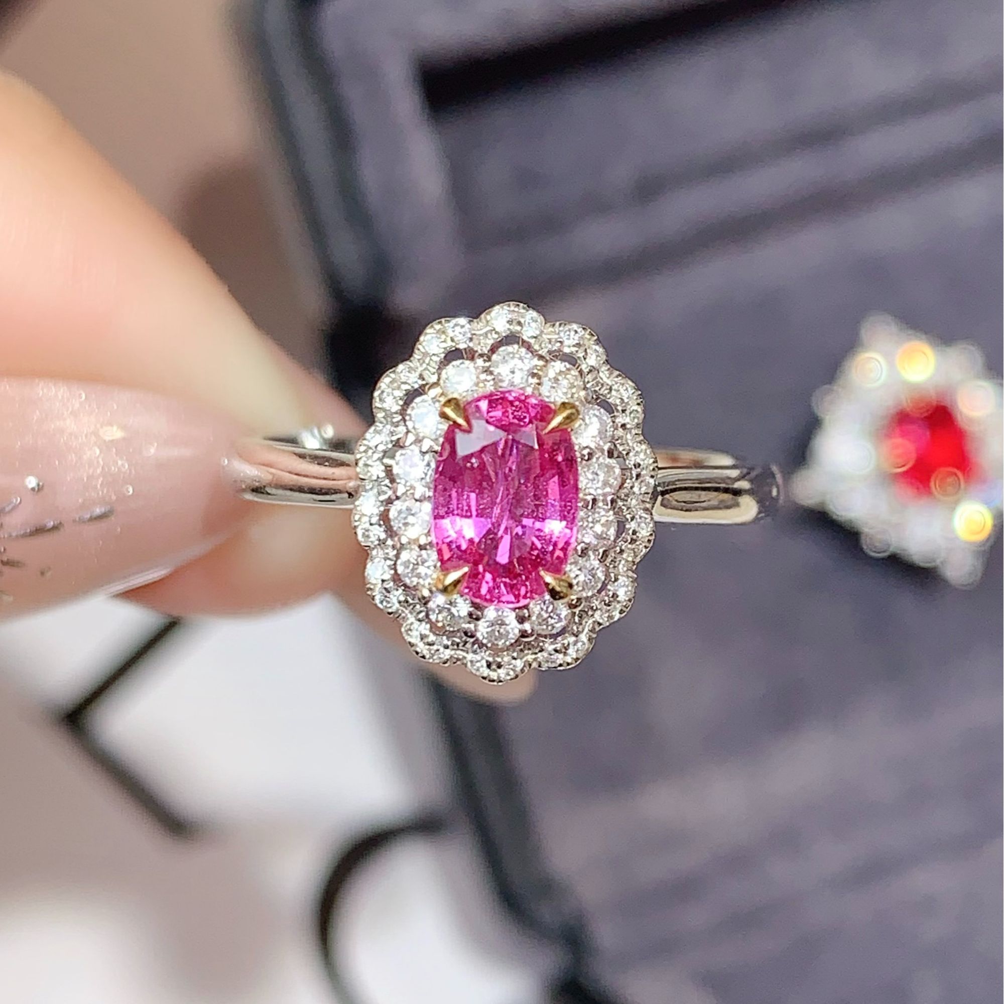 18k金无烧帕帕戒指-SL GRC证书