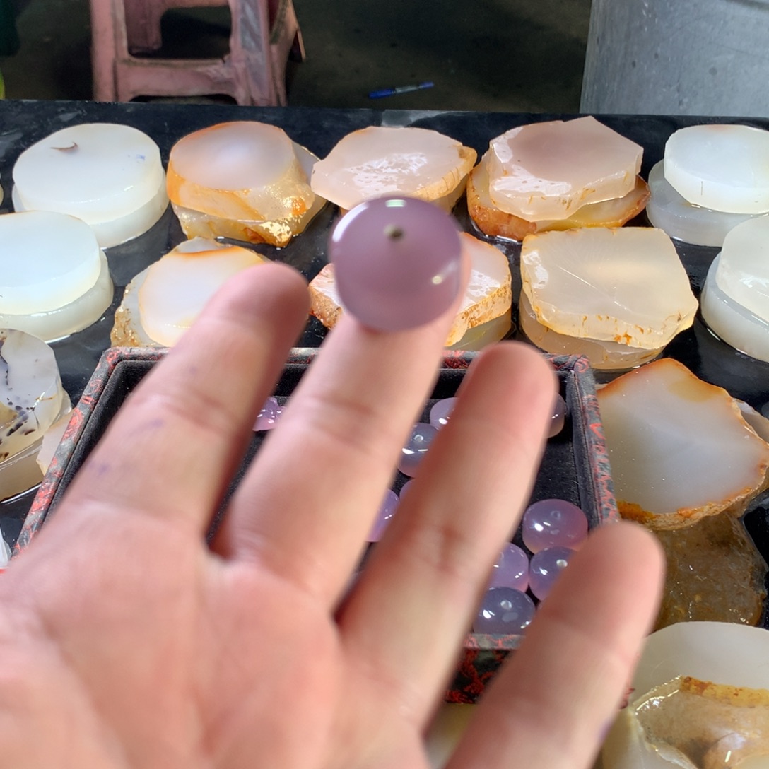 咕***哒玛瑙/玉髓未镶嵌颈饰