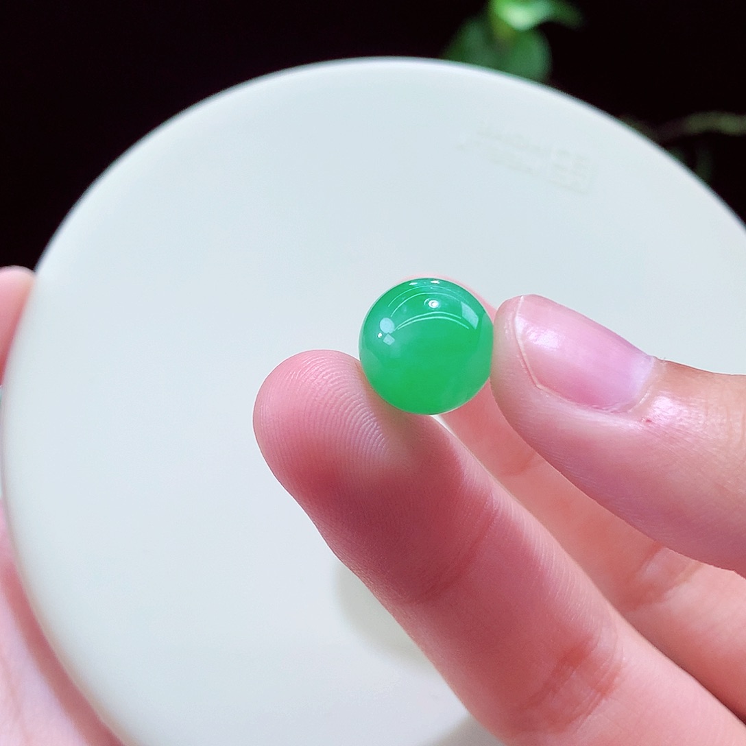 未镶嵌手链翡翠满绿卡12mm